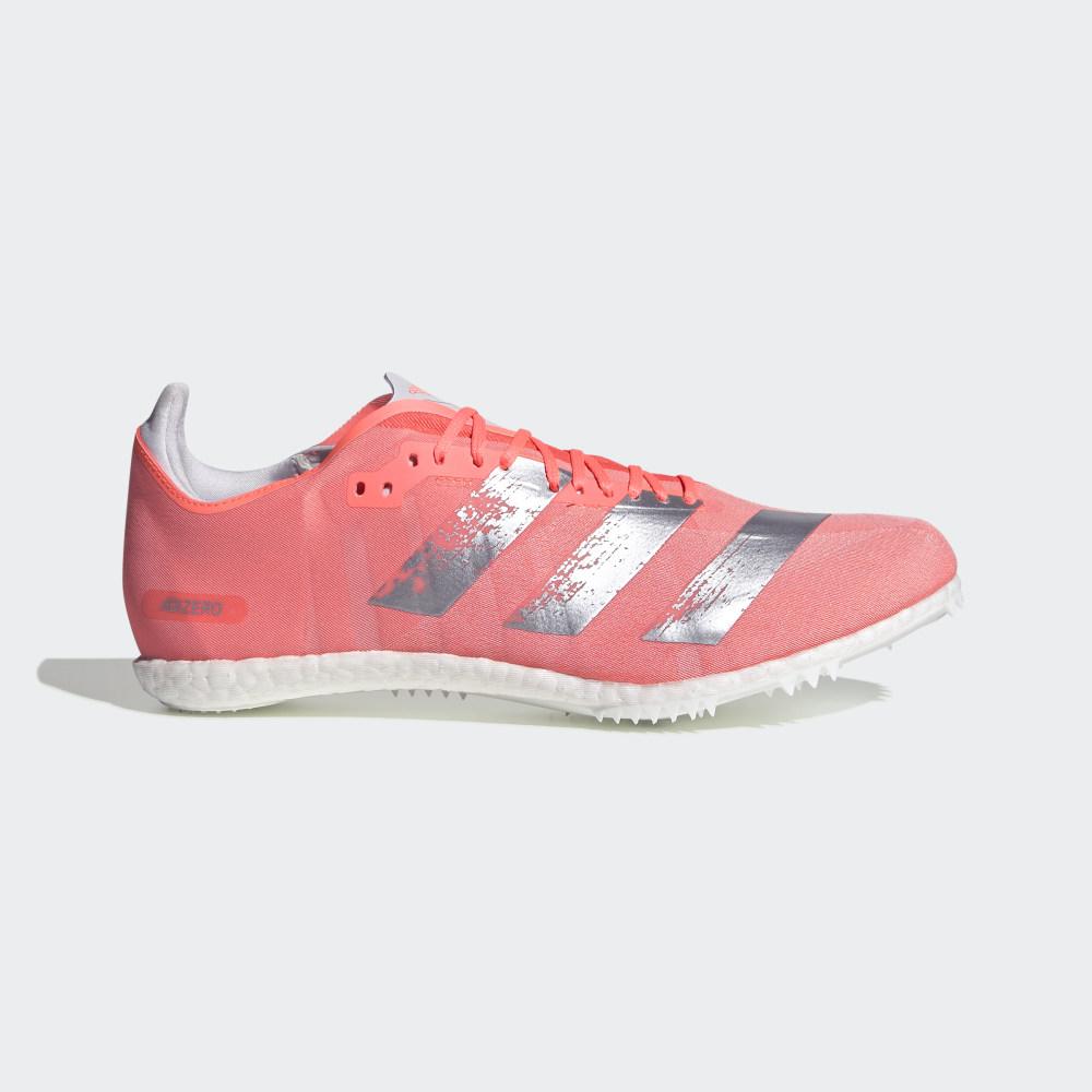 Adidas Women's Adizero Avanti Track Spikes Coral/Silver Metal/White Ireland EE4613